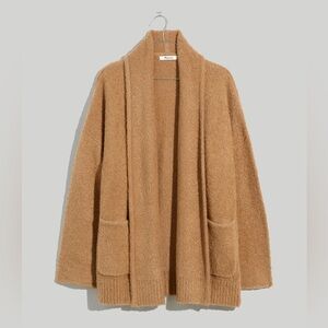 NWOT Madewell Gallatin Shawl-Collar Cardigan Heather Praline Size M